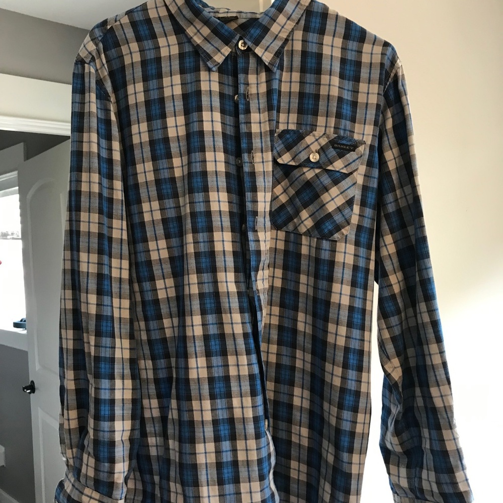 Oakley Mens Long Sleeve Casual Button Down  Large